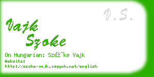 vajk szoke business card